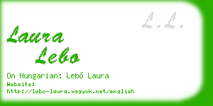 laura lebo business card